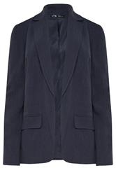 LTS Tall Navy Blue Linen Blazer