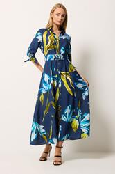 STAR Blue Floral Print Shirt Dress | StarByJM 3