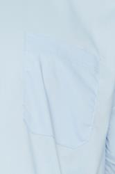 D555 Big & Tall Sky Blue Short Sleeve Non Iron Stretch Shirt | BadRhino 5