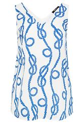 YOURS Curve White Swirl Cami Vest Top