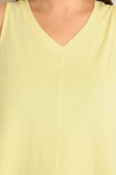 EVANS Plus Size Yellow Premium Cotton Vest Top | Evans 4