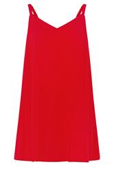 YOURS rode gekreukte swing cami-top