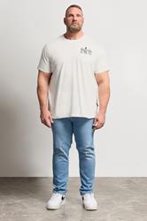 BadRhino Big & Tall Off White Beer Graphic T-Shirt | BadRhino 4