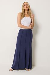 LTS Tall Women's Navy Blue Flare Seam Maxi Skirt | Long Tall Sally 3