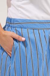 YOURS Plus Size Blue Stripe Midi Skirt | Yours Clothing 5
