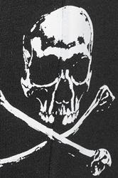 BadRhino Big & Tall Black Skull Printed Jogger Shorts | BadRhino 8
