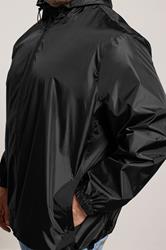 BadRhino Big & Tall Black Pac a Mac Hooded Jacket | BadRhino 4