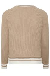 YOURS Plus Size Brown Crew Neck Knitted Cardigan | Yours Clothing 8