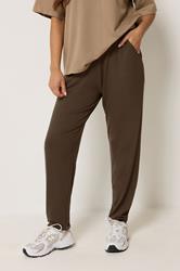 PixieGirl Petite Women's Chocolate Brown Harem Trousers | PixieGirl 2