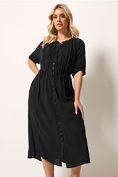 YOURS Plus Size Black Embroidered Maxi Dress | Yours Clothing 3