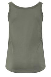 YOURS Plus Size Sage Green Core Basic Vest Top | Yours Clothing 2
