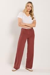 LTS Tall Women's Rust Orange Wide Leg Jeans | Long Tall Sally 1