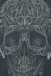 KAM Big & Tall Navy Blue Skull Graphic T-Shirt | BadRhino 3