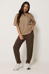 PixieGirl Petite Women's Chocolate Brown Harem Trousers | PixieGirl 1
