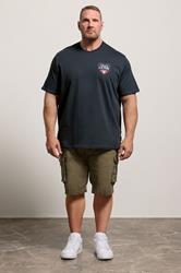 LYLE & SCOTT Big & Tall Navy Blue Laundry Graphic T-Shirt | BadRhino 1