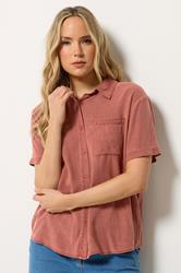LTS Tall Women's Rust Orange Short Sleeve Shirt | Long Tall Sally 3