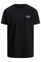 JACK & JONES Big & Tall Camiseta con gráfico de estudio negra