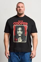 BadRhino Big & Tall Black Alice Cooper Graphic T-Shirt | BadRhino 3