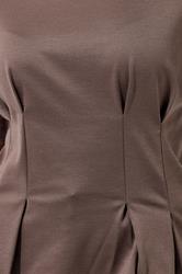 LIMITED COLLECTION Plus Size Mocha Brown Cinched Waist T-Shirt | Yours Clothing 5