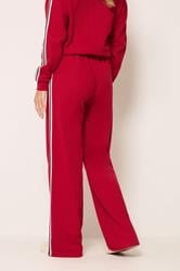 LTS Tall Women's Red Side Tape Wide Leg Joggers | Long Tall Sally 2