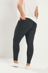 YOURS Plus Size Grey Pull On JENNY Jeggings | Yours Clothing 2