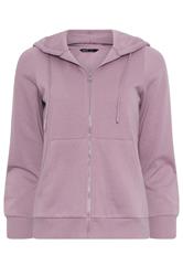 M&Co Petite Light Purple Essential Zip Hoodie | M&Co 5