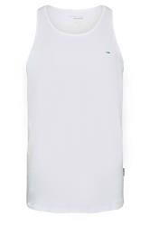 BadRhino Big & Tall White Extra Long Plain Vest Top