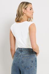 LTS Tall 2 PACK Black & White Square Neck Bodysuits | Long Tall Sally 5