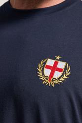 BadRhino Big & Tall Navy Blue Extra Long England Crest T-Shirt | BadRhino 4