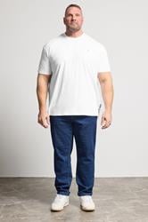 BadRhino Big & Tall White Relaxed T-Shirt | BadRhino 1