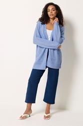 M&Co Blue Embroidered Flower Cardigan | M&Co 1