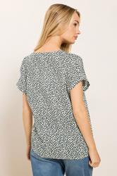 M&Co White & Black Spot Print Blouse | M&Co 2