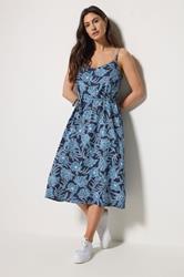 M&Co Blue Floral Beach Dress | M&Co 3