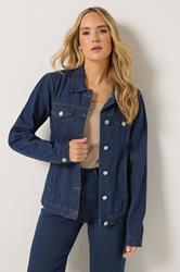 LTS Tall Women's Indigo Blue Cotton Denim Jacket | Long Tall Sally 3