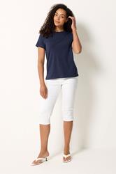 M&Co Navy Blue Cotton T-Shirt | M&Co 1