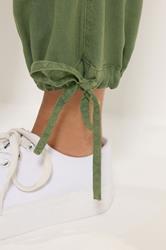 M&Co Khaki Green Tie Hem Trousers | M&Co 6