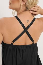 YOURS Plus Size Black Throw On Maxi Dress | Yours Clothing 6