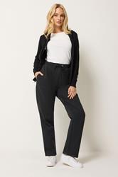 M&Co Black Straight Leg Joggers | M&Co 1