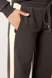 LTS Tall Women's Chocolate Brown Side Stripe Wide Leg Joggers | Long Tall Sally 4