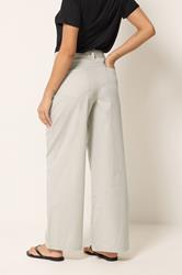 M&Co Petite Natural Brown Wide Leg Cargo Trousers | M&Co 2