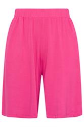YOURS Plus Size Pink Pocket Shorts | Yours Clothing 5