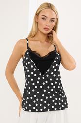 STAR Black Polka Dot Print Cami Top | StarByJM 3
