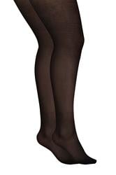 2 PACK Black 100 Denier Tights | Yours Clothing 3