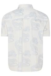 BadRhino Big & Tall White Dragon Print Shirt | BadRhino 7