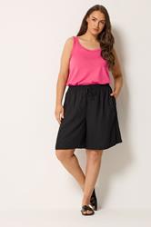 YOURS Plus Size Pink Core Vest Top | Yours Clothing 1