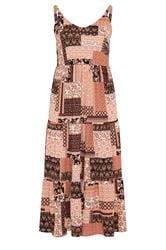 YOURS Curve Orange Terracotta Tiered Maxi Dress