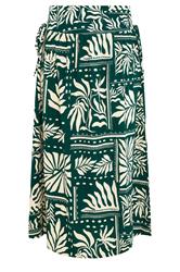 LIMITED COLLECTION Plus Size Black Abstract Palm Print Skirt | Yours Clothing 5
