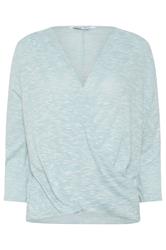 M&Co Light Blue Wrap Top | M&Co 5