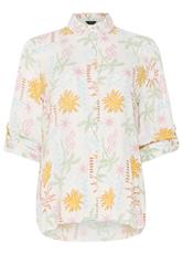 M&Co White Tropical Print Shirt | M&Co 5