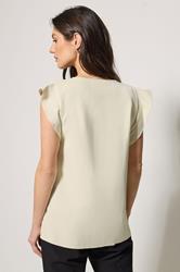 M&Co Cream Frill Sleeve Blouse | M&Co 2